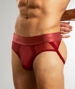 Jack Adams Monochrome Mesh Jock Brief