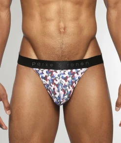 Parke & Ronen Honey Comb Printed Jockstrap