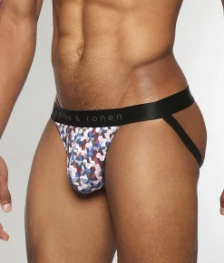 Parke & Ronen Honey Comb Printed Jockstrap