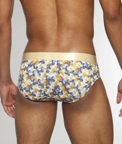 Parke & Ronen Honey Comb Printed Low Rise Brief