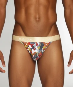Parke & Ronen Printed Low-Rise Jockstrap