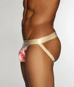 Parke & Ronen Printed Low-Rise Jockstrap
