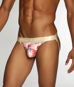 Parke & Ronen Printed Low-Rise Jockstrap