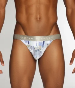 Parke & Ronen Printed Low-Rise Jockstrap