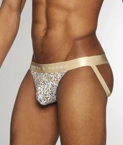Parke & Ronen Printed Low-Rise Jockstrap