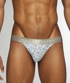 Parke & Ronen Printed Low-Rise Jockstrap