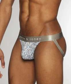 Parke & Ronen Printed Low-Rise Jockstrap