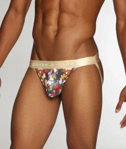 Parke & Ronen Printed Low-Rise Jockstrap