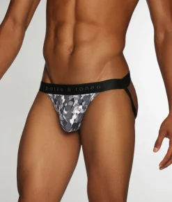 Parke & Ronen Printed Low-Rise Jockstrap