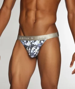 Parke & Ronen Printed Low-Rise Jockstrap