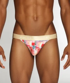 Parke & Ronen Printed Low-Rise Jockstrap