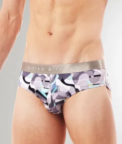Parke & Ronen Printed Low-Rise Brief