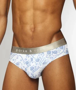 Parke & Ronen Printed Low-Rise Brief