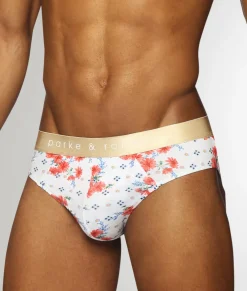 Parke & Ronen Printed Low-Rise Brief