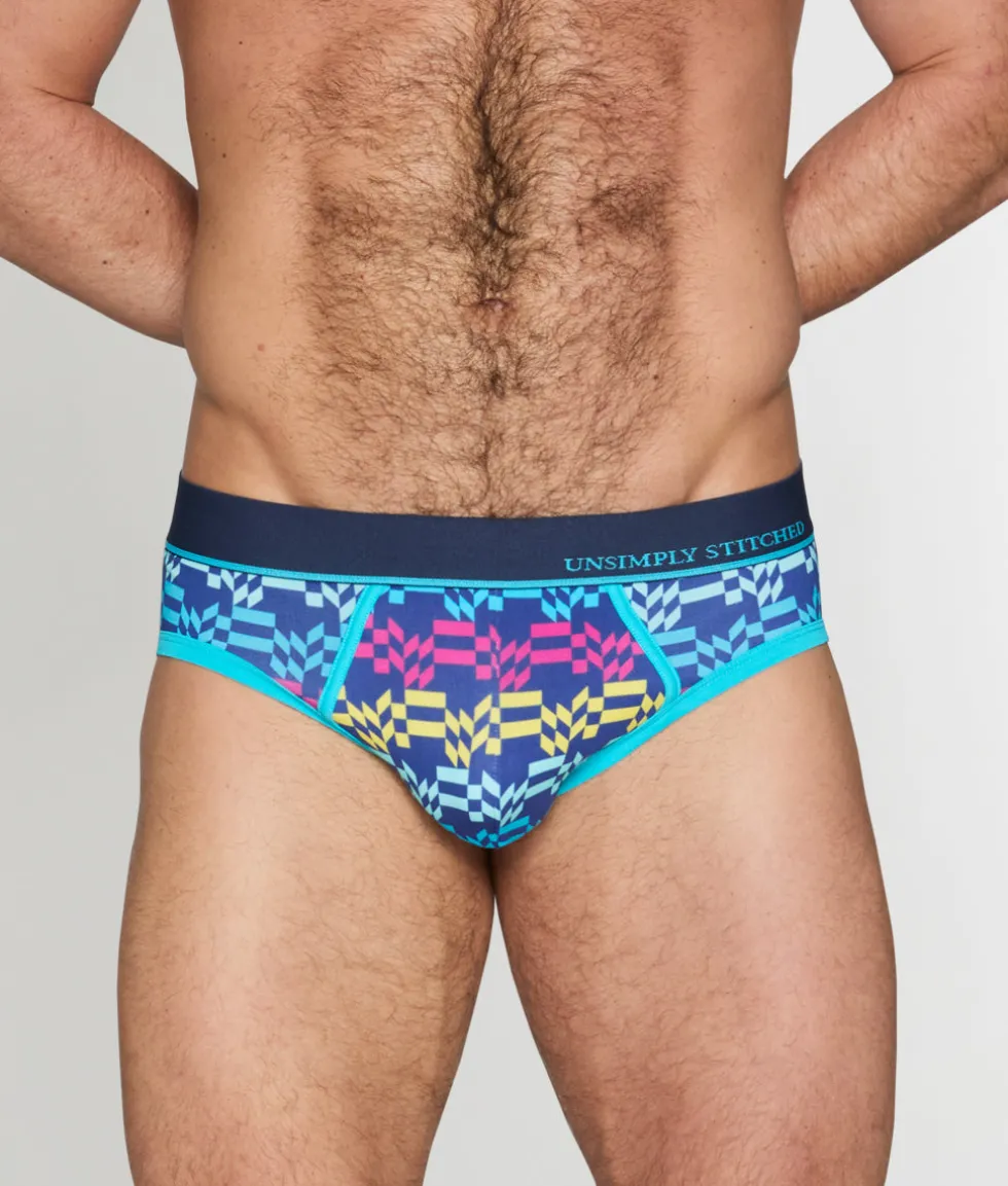 Unsimply Stitched Retro Stripe Brief