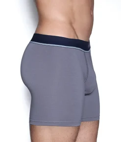 Unsimply Stitched Solid Grey Boxer Brief